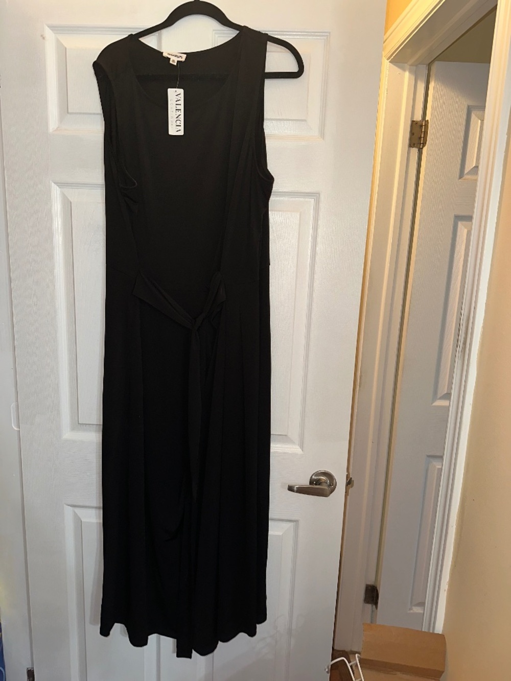 Sugarlips Black Maxi Dress 3XL Sleeveless Tie Waist NWT